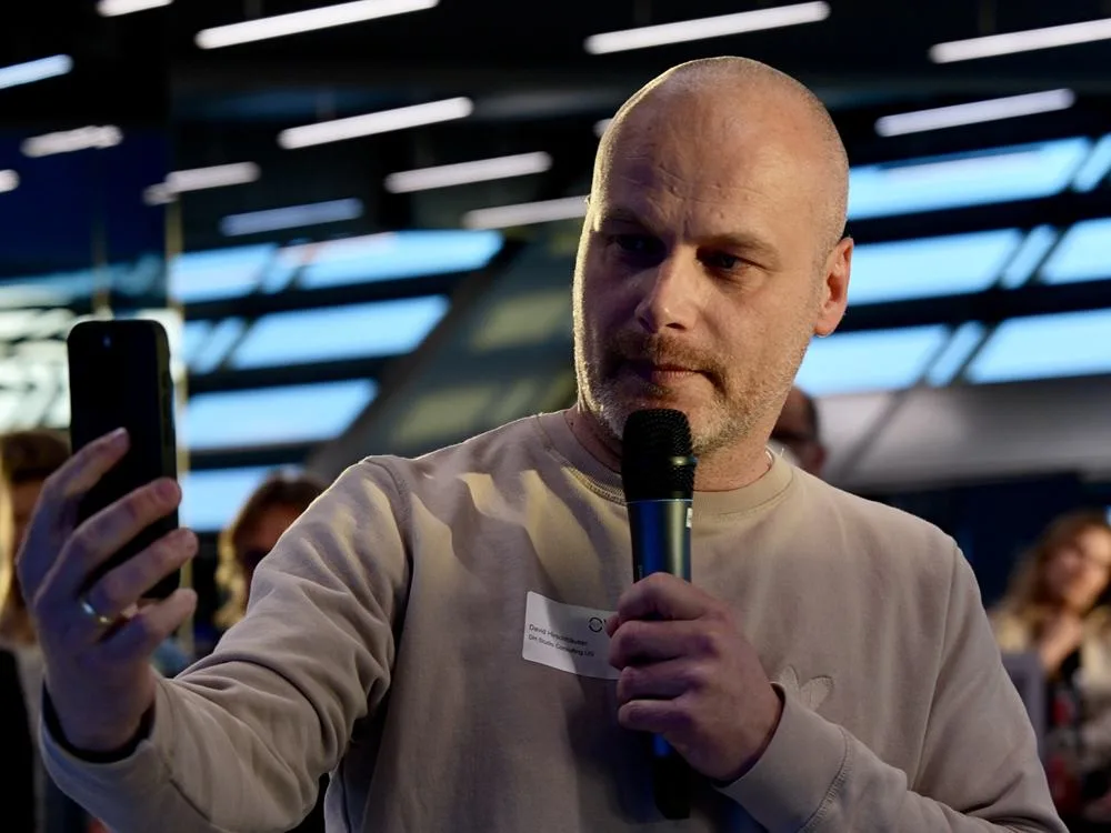 David Hirschhäuser bei einer Keynote